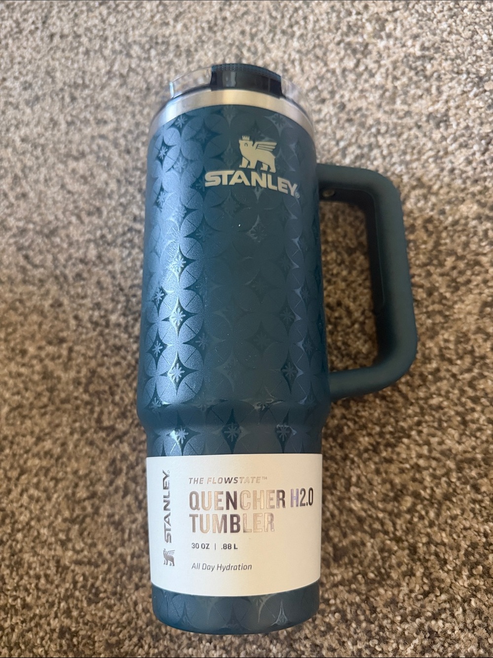Stanley Dark Teal Insulated Quencher Tumbler with Handle